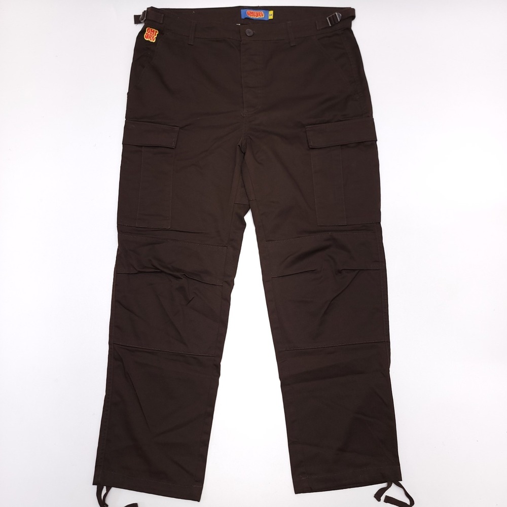 Empyre Mens 34 Cargo Pants Brown Relaxed Wide Leg Baggy Skater Measure‎ (38x30)